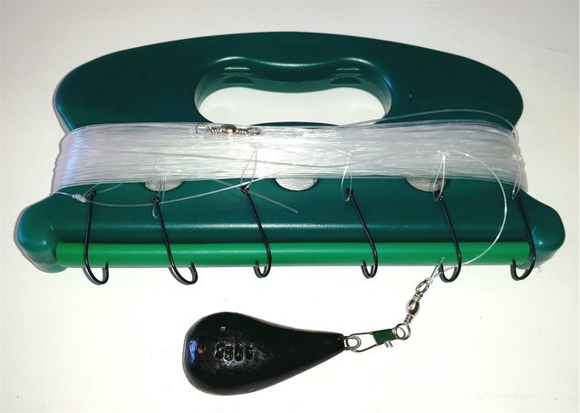 CAL Makrillharpa Komplett Makrillharpa med svarta krokar och lod 