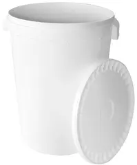 Plastdunk m/lokk, 40 liter Næringsgodkjent