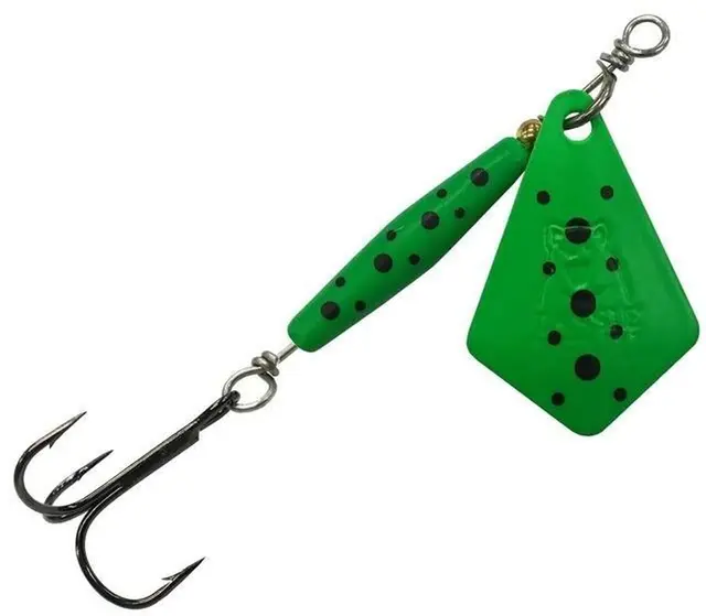 Tasmanian D Blades Lime Frog 5,4g Kjöp 8 spinnare, få en gratis betesbox 