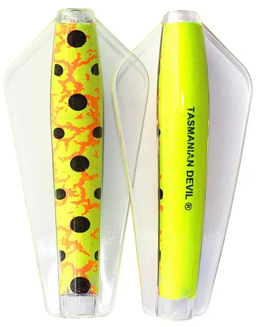 Tasmanian Devil 124 Green Grenade 13,5g Det orginala aggrissiva Skeddraget 