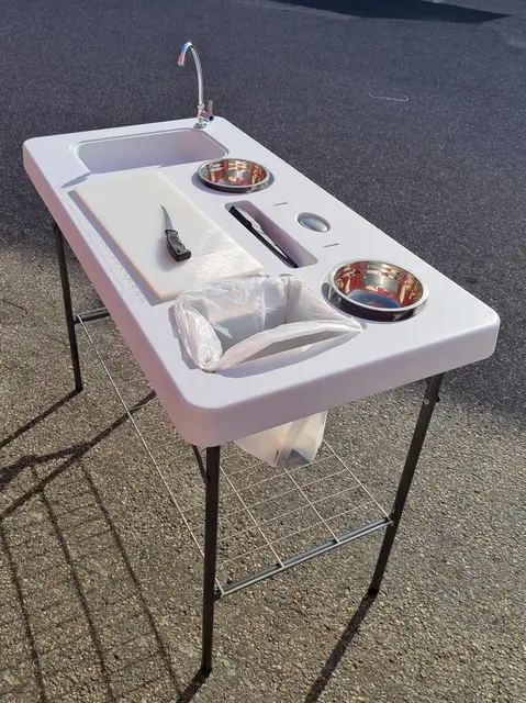 Fiske/ rensbord/disko Rensbord, utekök 