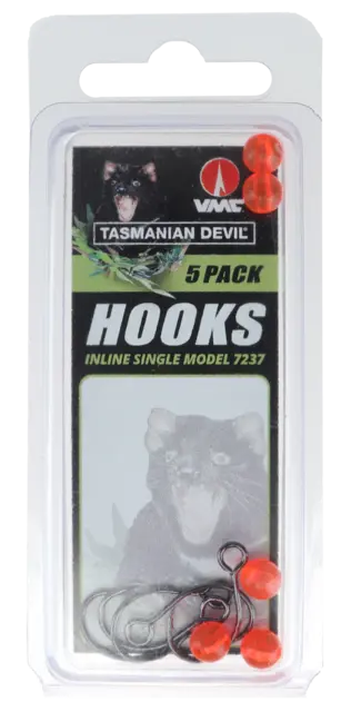 Tasmanian D Wide Eye Singekrok #2 5stk Bytt til singelkrok på Tasmanian Devil 