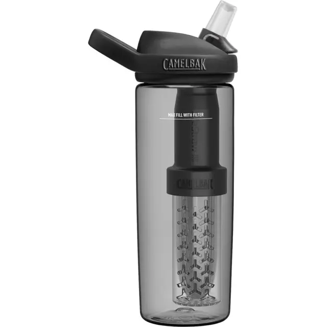 Camelbak Eddy+ LifeStraw 1L Charcoal Drikkeflaske med rensefilter 