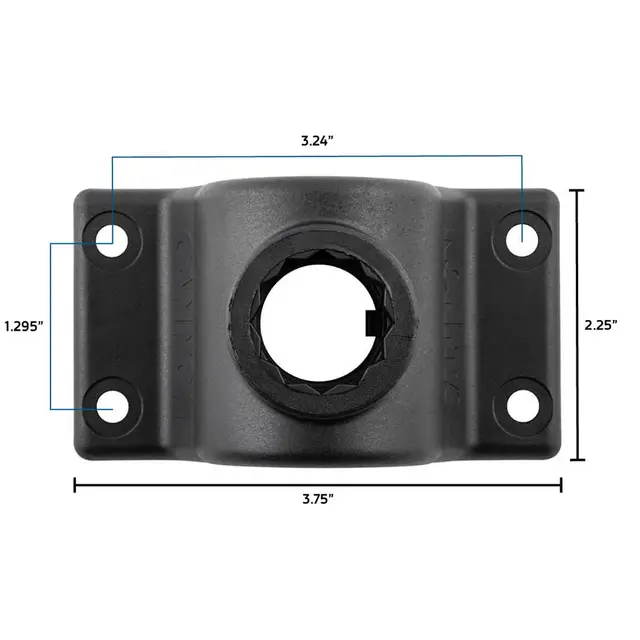 Cannon Side/Deck Mount Feste til stangholder 