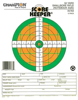 Champion Score Keeper 12-pack med inskjutningstavlor i A4