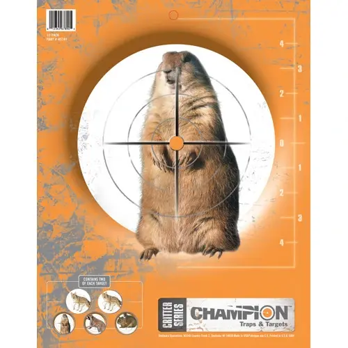 Champion Critter Series Targets 10-pack med 5 olika djurmotiv 
