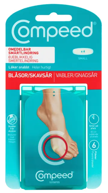 Compeed skoskavsplåster Small Ger avlastning och smärtlindring 