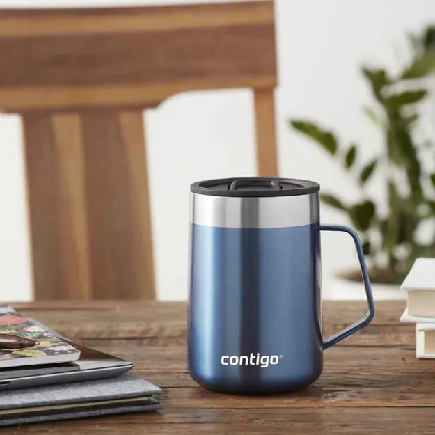 Contigo Streetville Desk Mug SS Blue Ergonomisk termokopp 