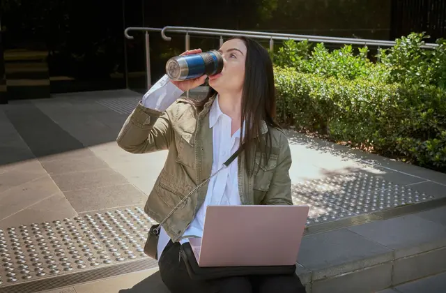 Contigo Byron 2.0 SS Blue Corn 470ml 100% lekkasjefri drikkekopp 