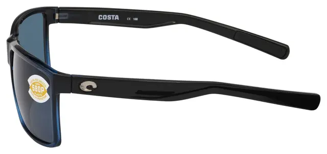 Costa Del Mar Rincondo Shiny Black Gray 580P (plast) 