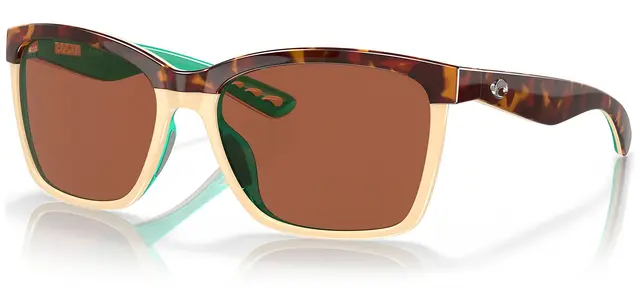 Costa Del Mar Anaa Retro Tort/Cream Copper 580P (plast) 