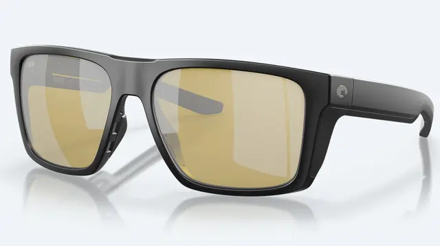 Costa Del Mar Lido Matte Black Sunrise Silver Mirror 580G 