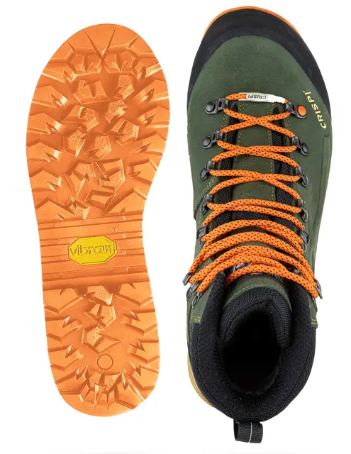 Crispi Valdres GTX Grön/Orange 36 Lätt, välstrukturerad fjällkänga 