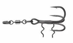 Daiwa Prorex Head Assist Hook Swivel Treblekrok med svivel og spikes