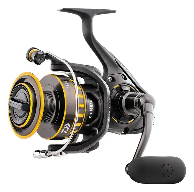 Daiwa Black Gold Spinning 6500 låg vikt och mjuk invevning 