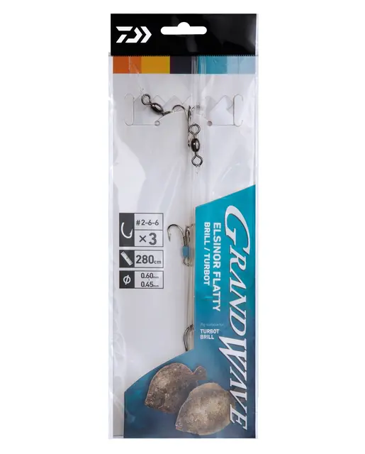 Daiwa Grand Elsinor Rig Brill-Turbot #2 Tackel till piggvar 