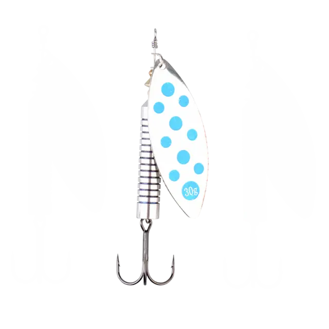 Dam Salmon Spinner Silver/Blue 30g Kjøp 8 spinnere få en gratis slukboks 