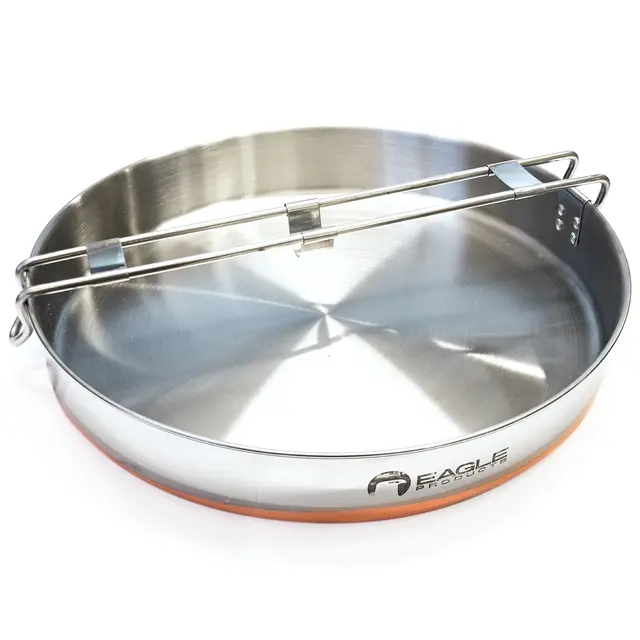 Eagle stål stekepanne 24cm m/kobberbelagt bunn 