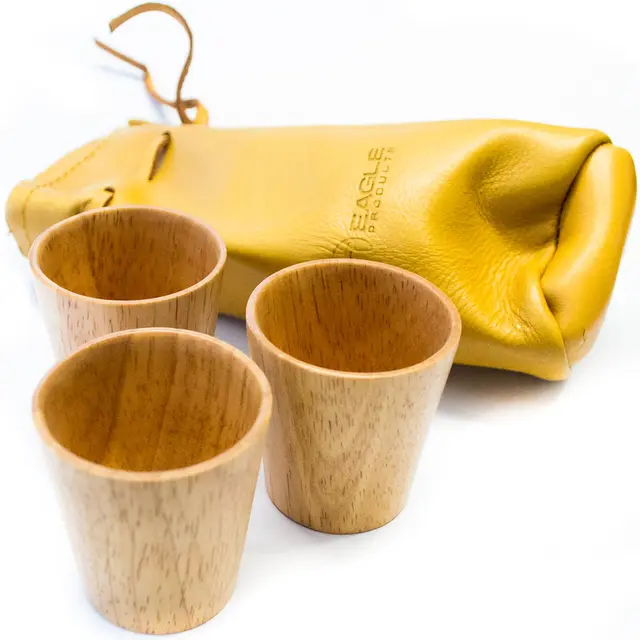 Eagle tre-dram glas i läderväska Eagle Products 