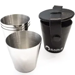 Eagle Dram glas i Stål 4 st Eagle Products