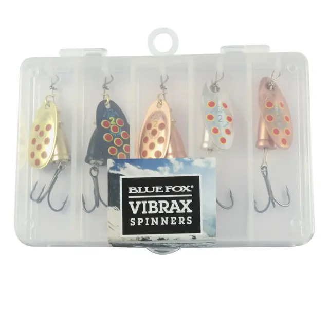 Vibrax Spinnaresett m/låda 5pack Spinnarset 