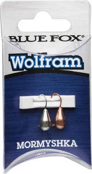 Wolfram mormyshka Silver/Koppar 5mm 2st 
