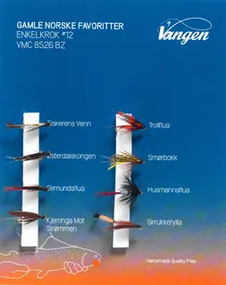 Vangen gamla norska favoriter #12 8 stycken flugor