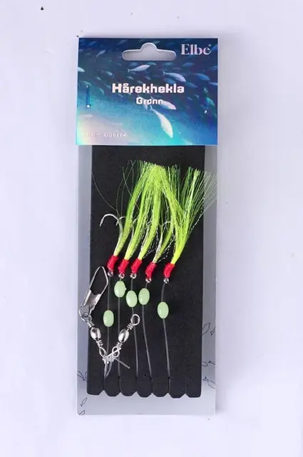 Elbe Hårekhekla grön makrill/sill häckla 