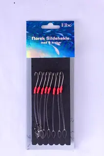 Elbe Norsk sildehekle m/8 stk kroker Grym sillh&#228;ckla