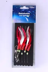Elbe Rekehekle m/fjær rød Grym allround häckla