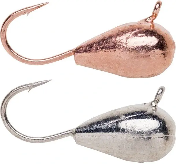 Wolfram mormyshka Silver/Koppar 5mm 2st 