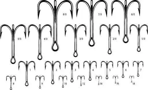 VMC 9617 PS Trekrok #4/0 Levereras i pack. av 5storlekar 