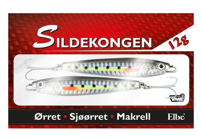 Sildekongen 2pk. Sort/Sølv 28g Köp 8 skeddrag och få en gratis betesbox 