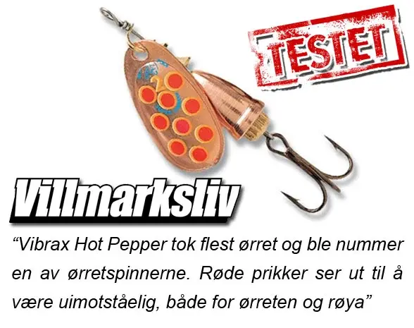 Vibrax Hot Pepper 6g CYR Köp 8 spinnare och få en gratis betesbox 