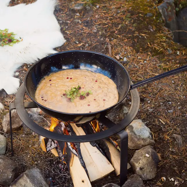 Espegard Wokpanne 40 Med långt handtag 