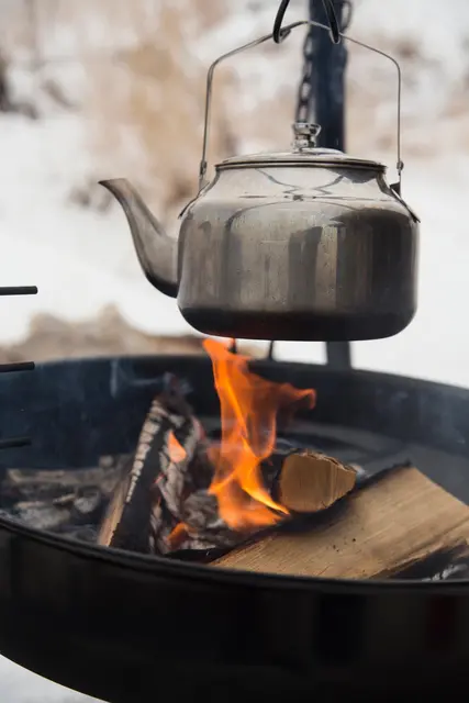 Espegard kaffekanna på 6,1L kaffekannan gjord för eld och eldpanna 