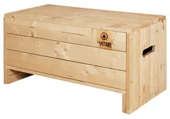 Espegard Trälåda Massiv trälåda för förvaring