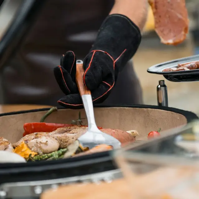 Espegard Grillsett 3 delar med skinnetui 