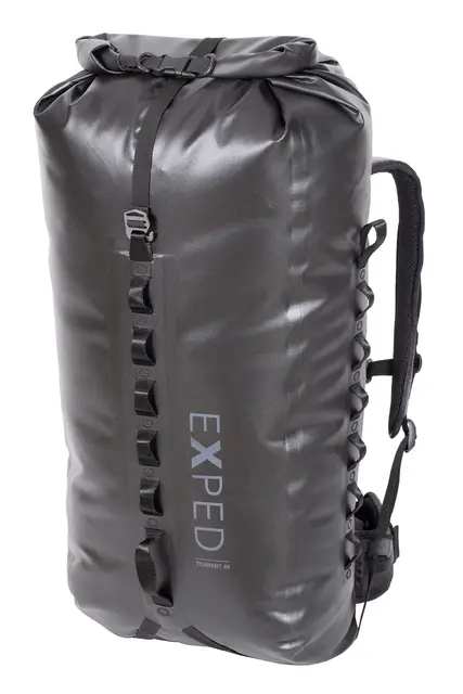 Exped Torrent 45 L Black Solid, vattentät ryggsäck 