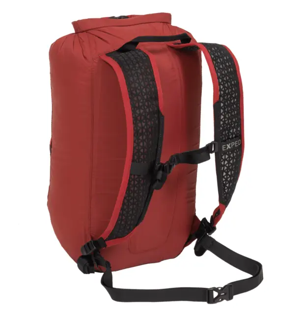 Exped Cloudburst 15 L Burgundy Ultralätt och vattentät rolltop ryggsäck 