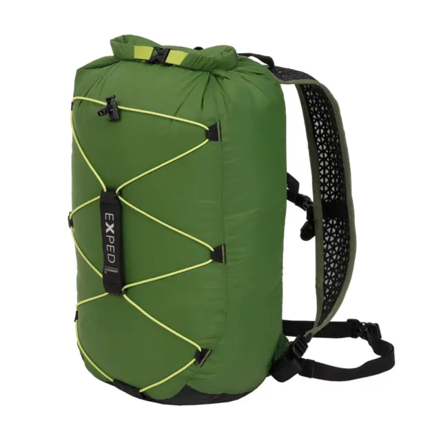 Exped Cloudburst 15 L Forest Ultralätt och vattentät rolltop ryggsäck 