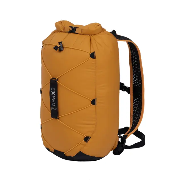 Exped Cloudburst 15 L Gold Ultralätt och vattentät rolltop ryggsäck 