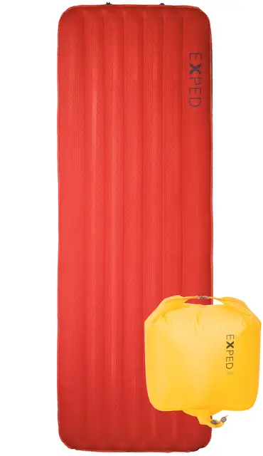 Exped MegaMat Lite 12 LXW Ruby Red Allsidig, mykt og varmt liggeunderlag 
