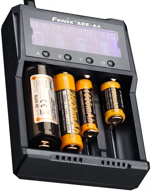 Fenix ARE-A4 Batteriladdare Smart 4-kanals laddare 