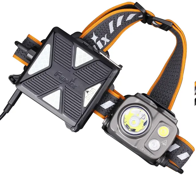 Fenix HP16R hodelykt Sort Kraftig lykt med 1250 lumen 