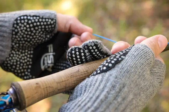 Fish Monkey Bauers Grandma Twofinger L/X Tvåfingrar yllehandskar L/XL 