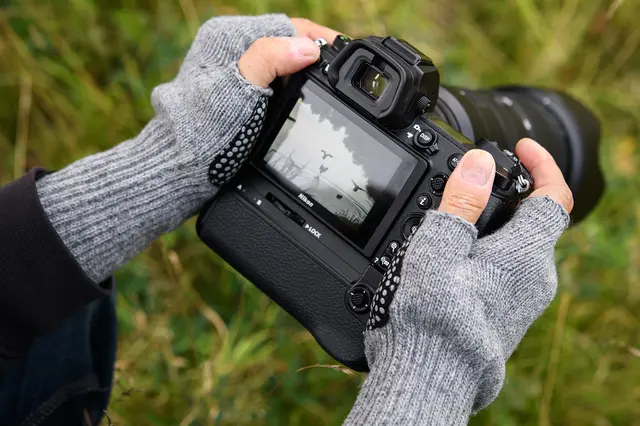 Fish Monkey Bauers Grandma Twofinger L/X Tvåfingrar yllehandskar L/XL 