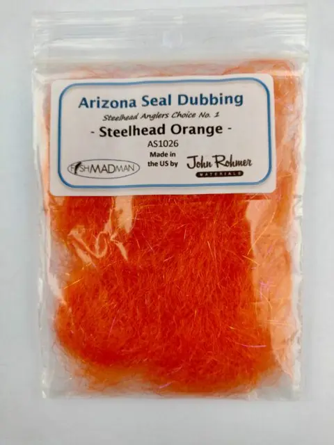 FishMadMad Arizona Seal Steelhead Orange Dubbing 