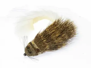 Fishmadman Tube Mouse-Rat - White Zonker K&#246;p 12 flugor och f&#229; en gratis flugbox