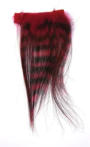 Sunray Zebra Goat - Red/Black Flugbindningsmaterial 